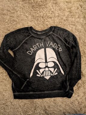 Star Wars Darth Vader Sweatshirt Black Gray Size S Lucasfilm